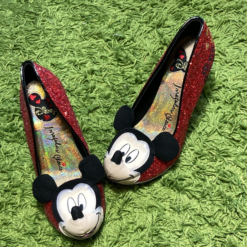 RARE Irregular Choice Mickey Mouse & Friends Oh Boy! Heels W39